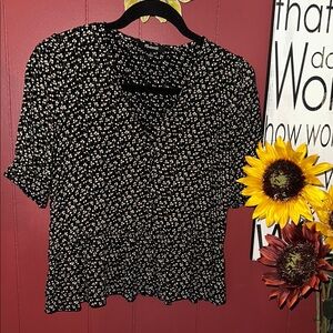 Madewell Smocked Fitted Blouse